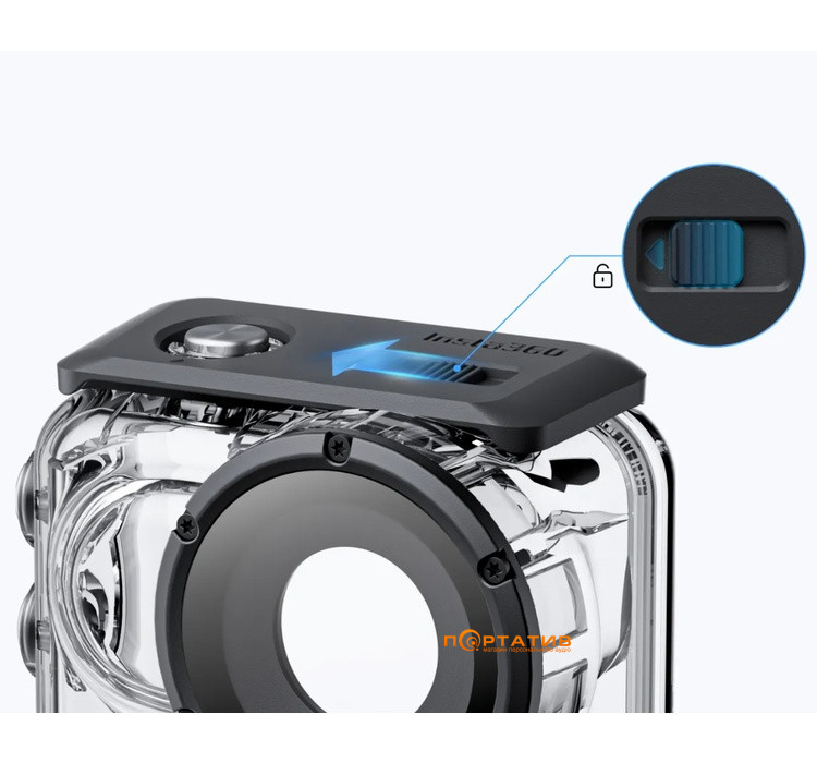 Подводный кейс Insta360 GO 3/GO 3S Dive Case (CINSBATQ)