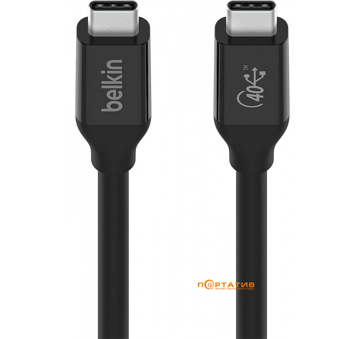 Belkin USB4 USB-C - USB-C 0.8m Black (INZ001BT0.8MBK)