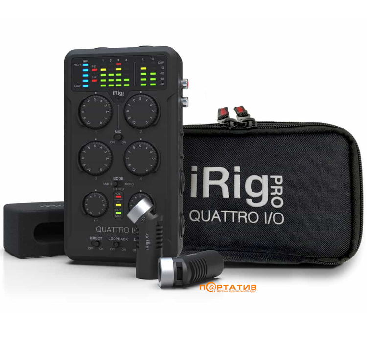 Аудиоинтерфейс IK Multimedia iRig Pro Quattro I/O Deluxe