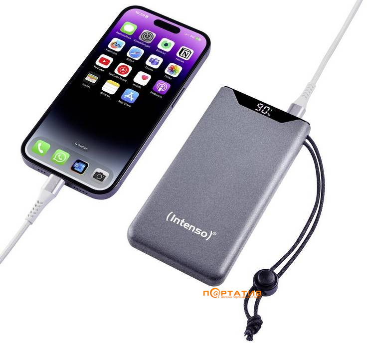 Внешний аккумулятор Intenso F10000 10000mAh PD 20W Grey (7332034)
