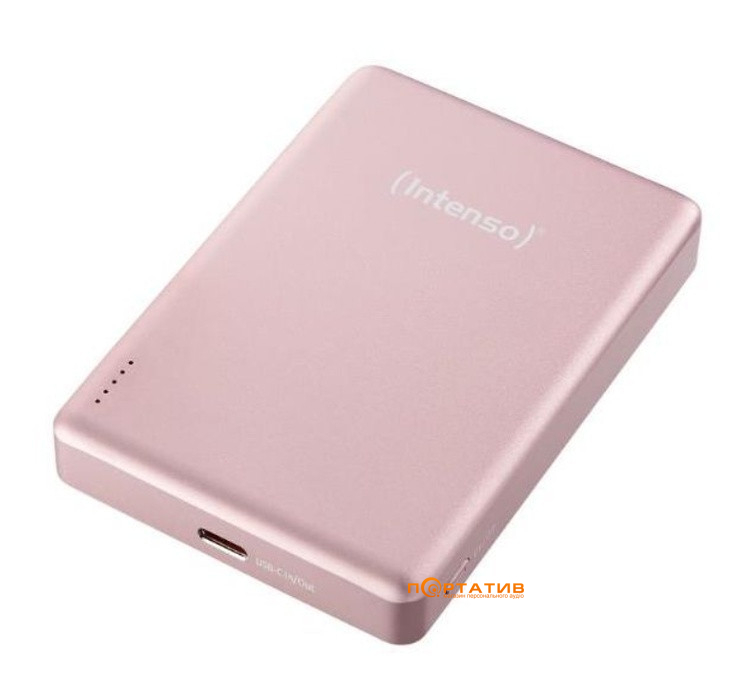 Зовнішній акумулятор Intenso MW10000 MagSafe 10000mAh PD 20W, Qi 15W Rose (7344033)