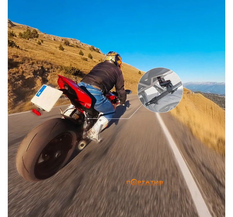 Деражатель для монопода на мото Insta360 Motorcycle Selfie Stick Support Clamp (CINSBAVF)