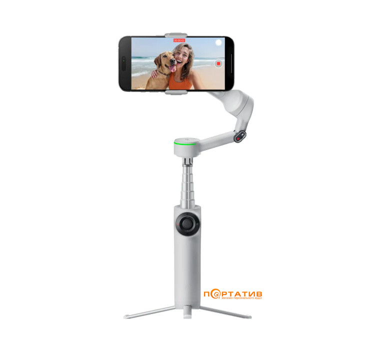 Монопод-стабилизатор Insta360 Flow 2 Pro AI Tracker Bundle/ Summit White (CINSABQB225)