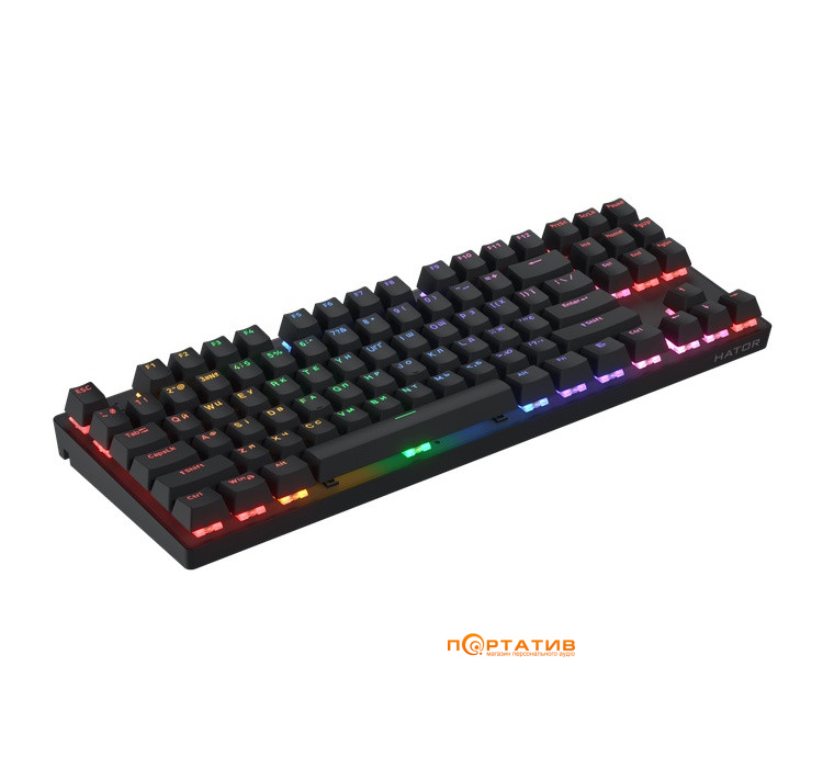 Игровая клавиатура HATOR Icefall Mecha TKL Wireless Rainbow Black (HTK287UA)