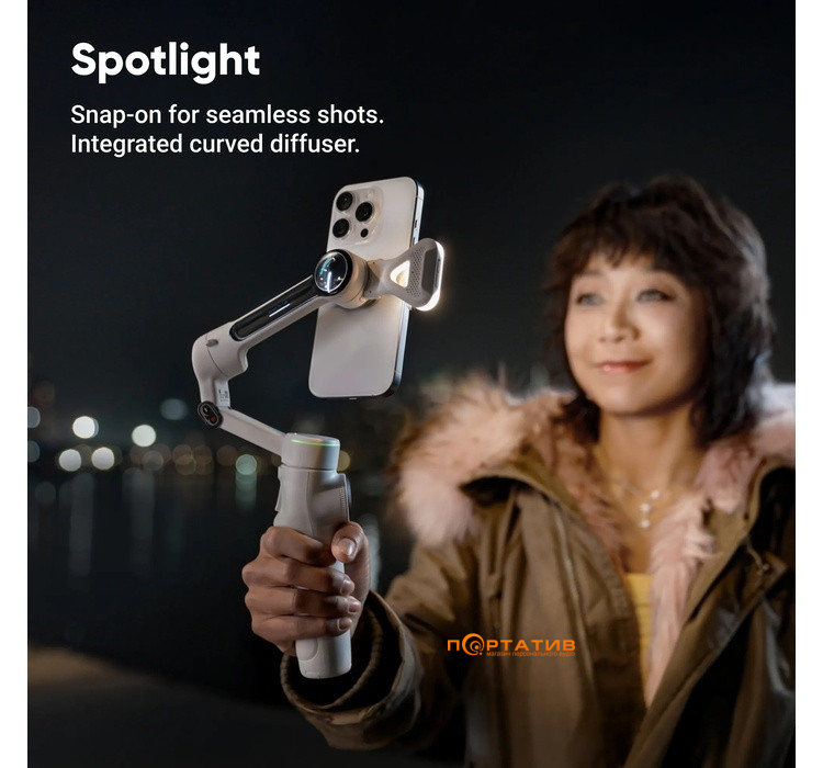 Монопод-стабілізатор Insta360 Flow 2 Pro Creator Bundle Stone Gray (CINSABQB208)