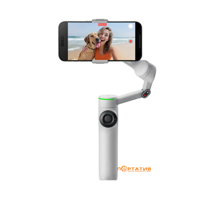 Монопод-стабилизатор Insta360 Flow 2 Pro AI Tracker Bundle/ Summit White (CINSABQB225)