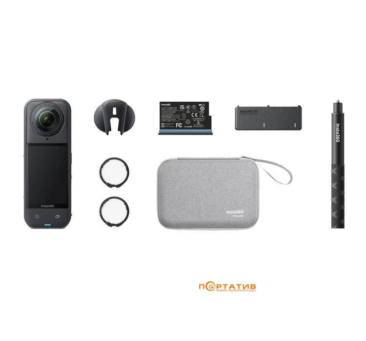 Екшн-камера Insta360 X5 Essentials Bundle (CINSAAHA/ES)