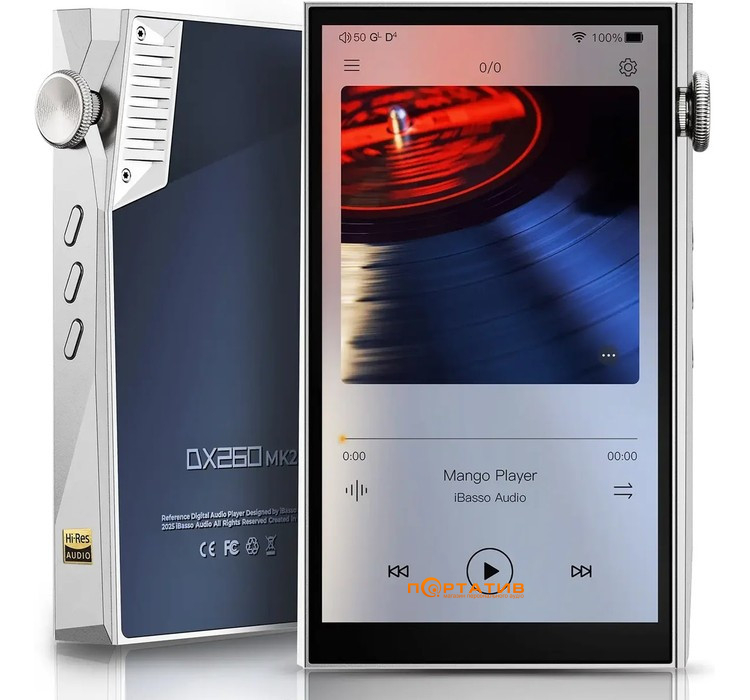 Hi-Fi аудиоплеер iBasso DX260 MK2 Silver Blue