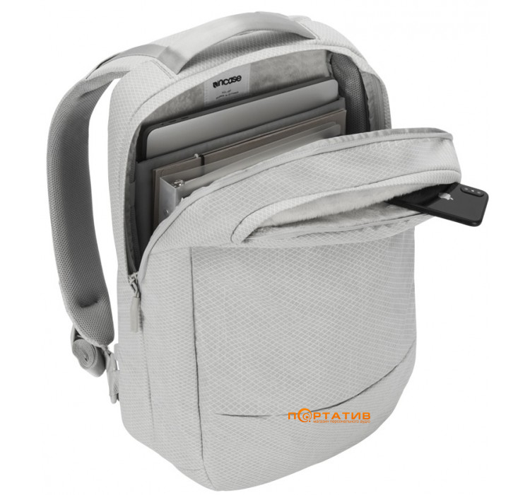 Incase City Compact Backpack with Diamond Ripstop Cool Gray (INCO100314-CGY)