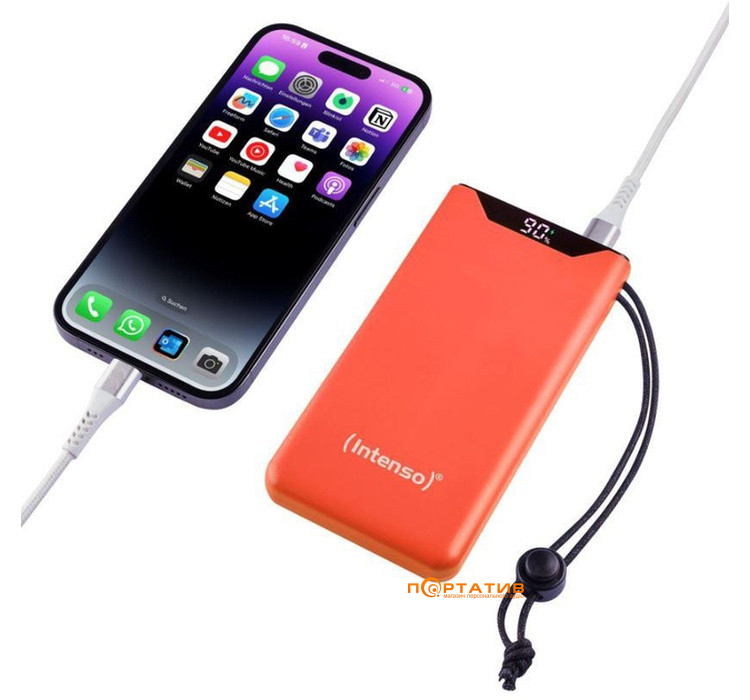 Зовнішній акумулятор Intenso F10000 10000mAh PD 20W Orange (7332038)