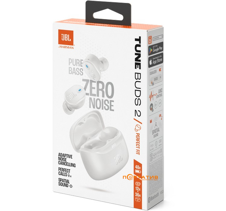 Навушники JBL Tune Buds 2 White (JBLTBUDS2WHT)