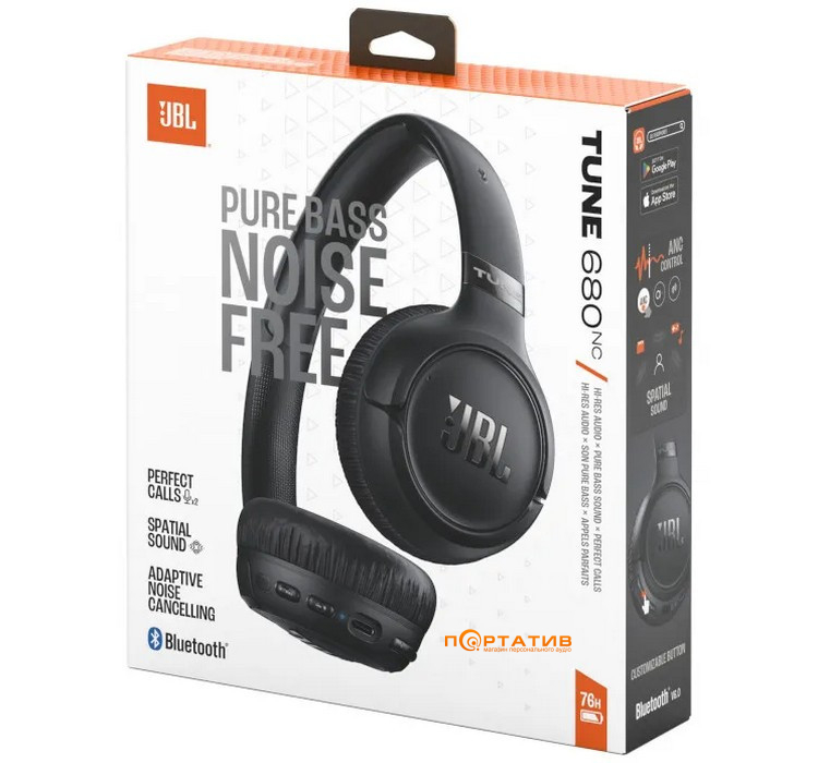 Наушники JBL Tune 680 NC Black (JBLT680NCBLK)