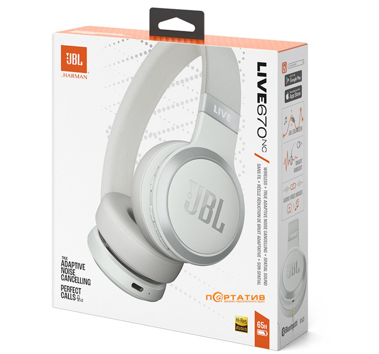 JBL Live 670NC White