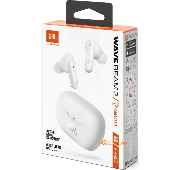 Наушники JBL Wave Beam 2 White (JBLWBEAM2WHT)