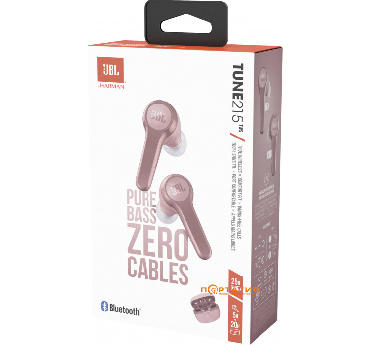 Наушники  JBL Tune 215 TWS Pink (JBLT215TWSPIK)