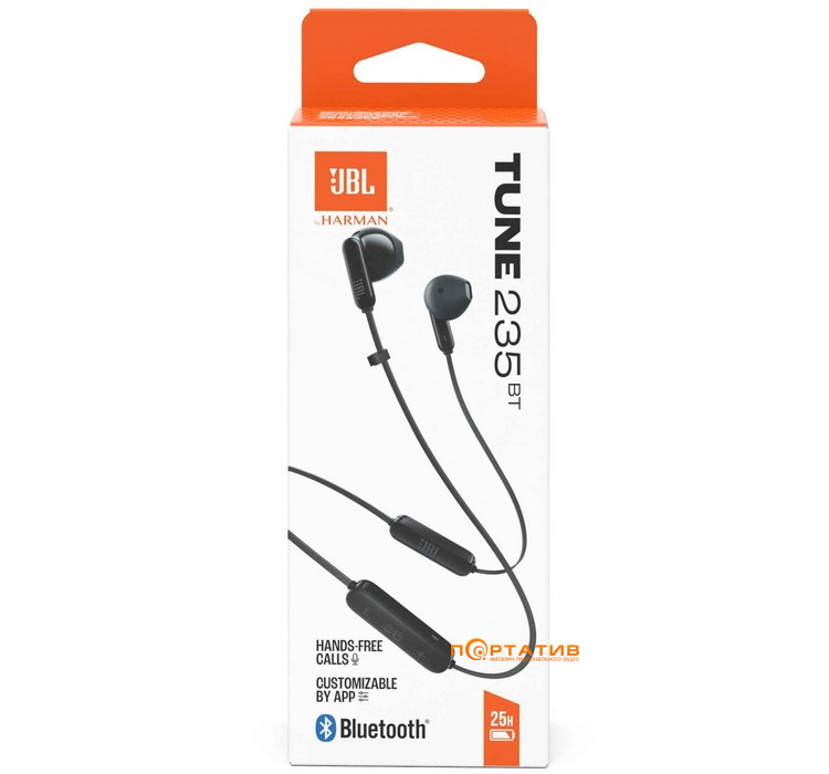 Наушники JBL Tune 235BT Black (JBLT235BTBLK)