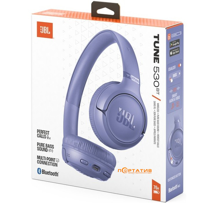 Наушники JBL T530BT Digital Lavender (JBLT530BTLAVEU)