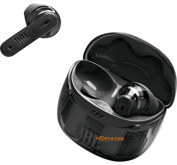 Наушники JBL Tune Flex 2 Ghost Black (JBLTFLEX2GBLK)