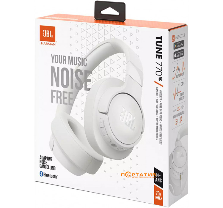 Наушники JBL T770 NC White (JBLT770NCWHT)