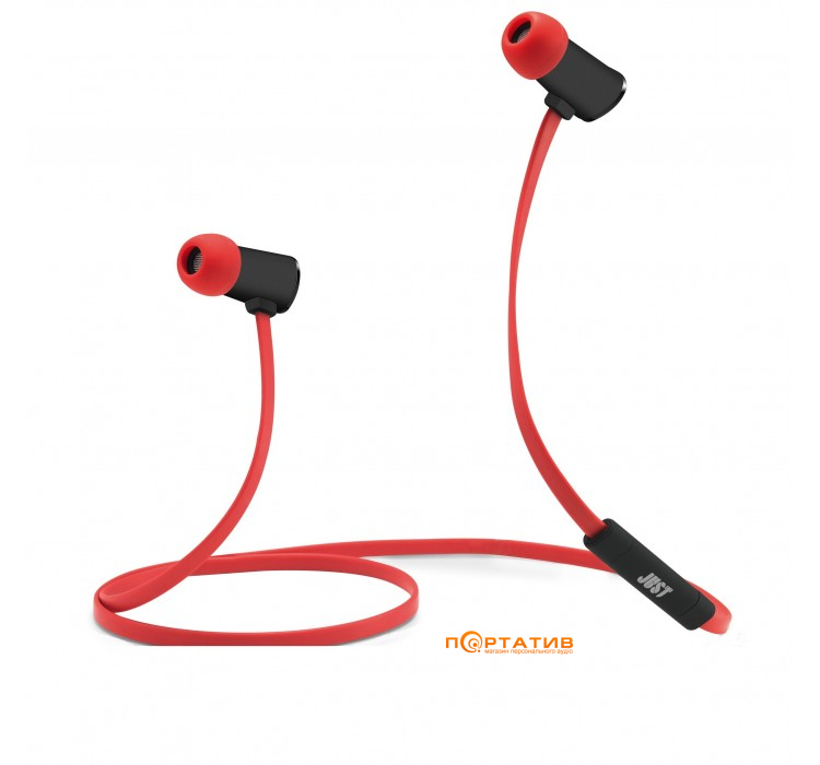 JUST Prosport Bluetooth Headset Red