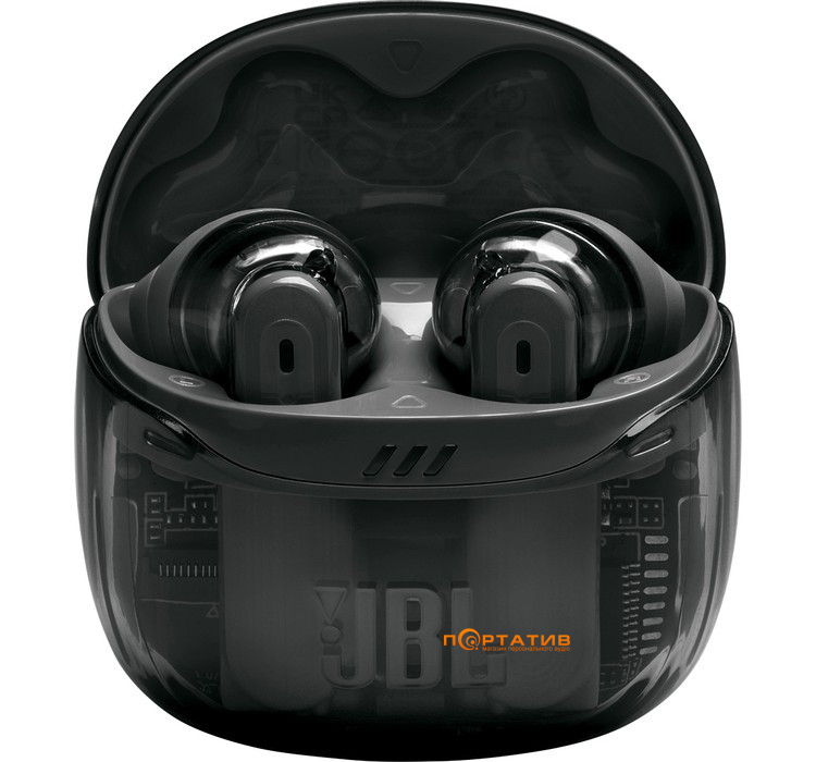 Наушники JBL Tune Flex 2 Ghost Black (JBLTFLEX2GBLK)