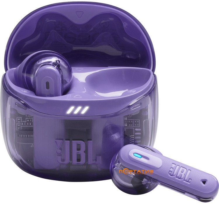 Навушники JBL Tune Flex 2 Ghost Purple (JBLTFLEX2GMAE)
