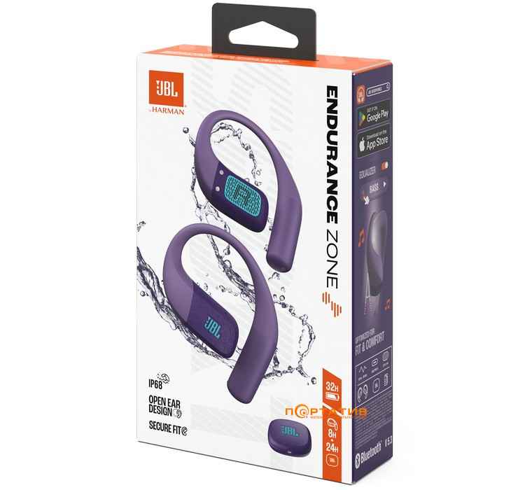 Наушники JBL Endurance Zone Purple (JBLENDUZONEPUR)