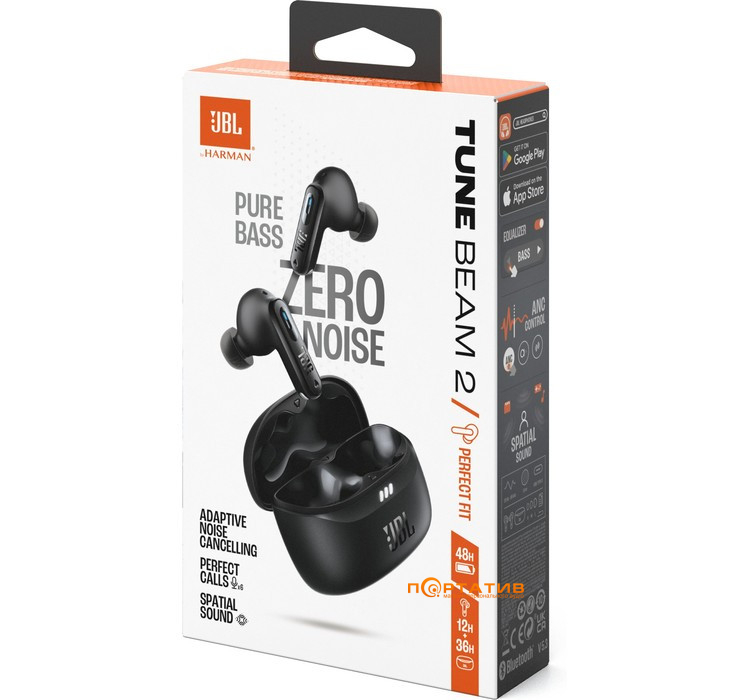Наушники JBL Tune Beam 2 Black (JBLTBEAM2BLK)