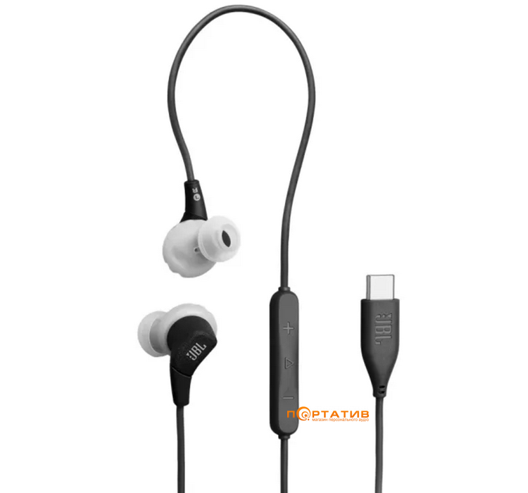 Навушники JBL Endurance Run 3C USB-C Black (BLENDURRUN3CBLKG)
