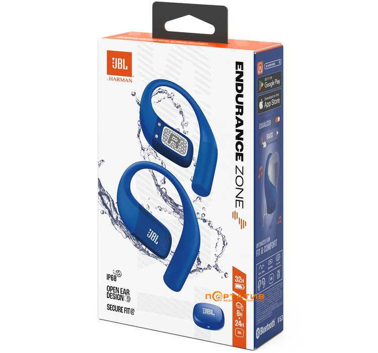 Навушники JBL Endurance Zone Blue (JBLENDUZONEBLU)