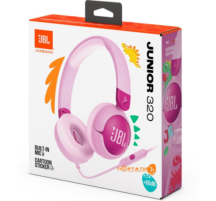 Детские наушники JBL JR320 Purple (JBLJR320PUR)
