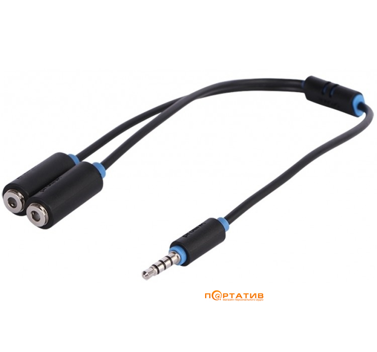 ProLink 3.5 mm Stereo Plug to 2 x 3.5 mm Stereo Sockets 0.3 м Cable (PB155-0030)