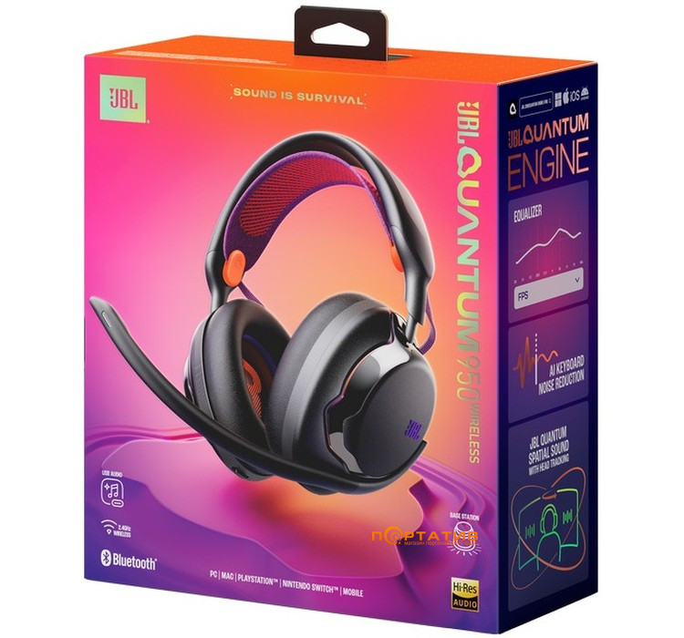 Игровая гарнитура JBL Quantum 950 Black (JBLQTUM950BLK)