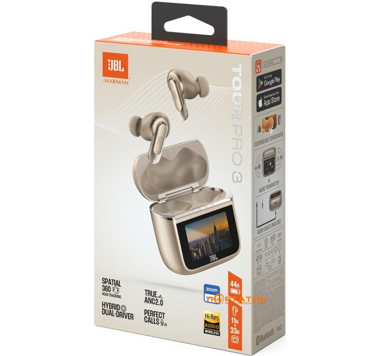 Наушники JBL Tour PRO 3 Latte (JBLTOURPRO3LTT)