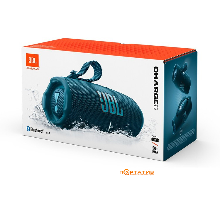 Акустика JBL Charge 6 Blue (JBLCHARGE6BLU)