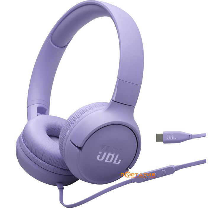 Навушники JBL Tune 520C USB-C Purple (JBLT520CPUR)