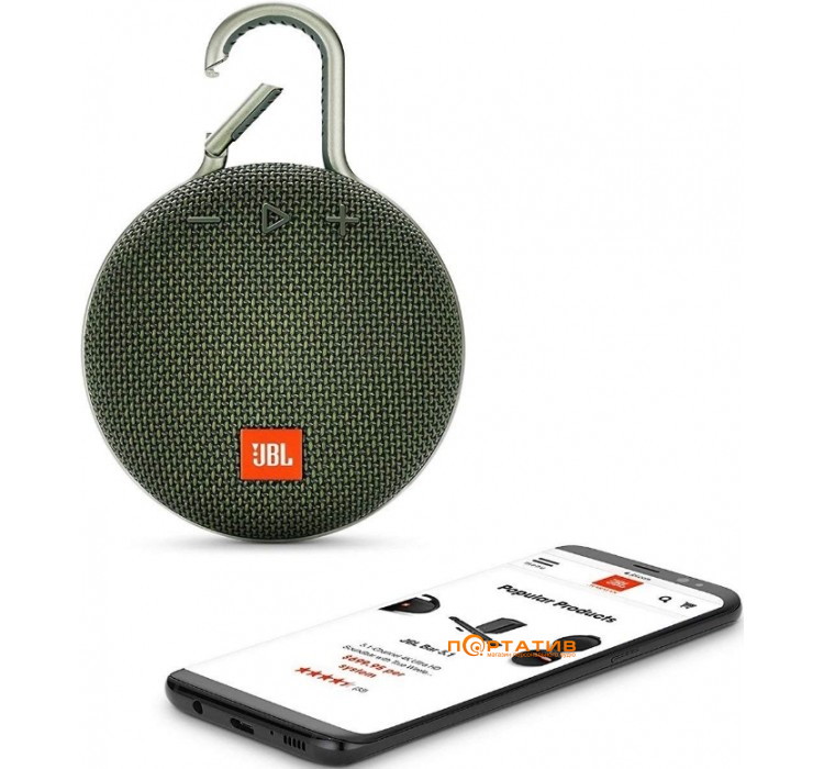 Акустика JBL Clip 3 Forest Green