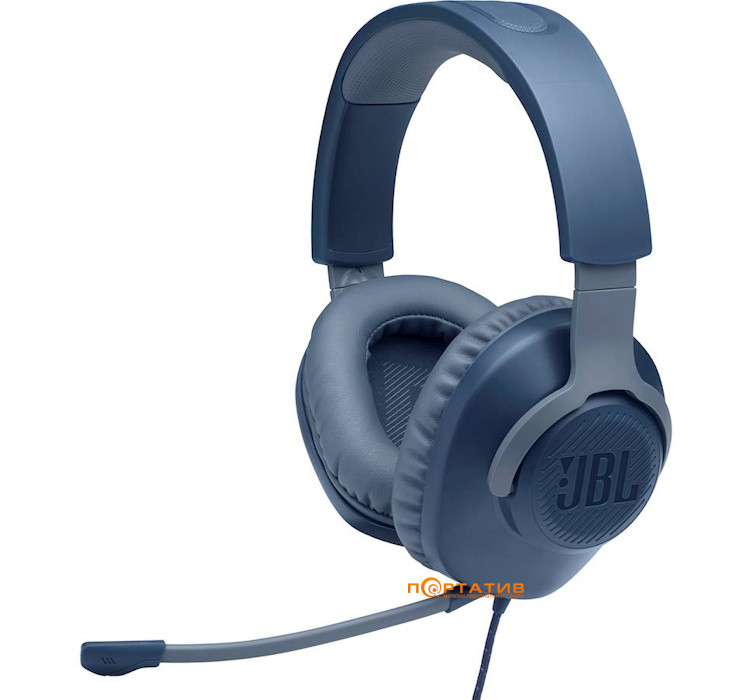 Ігрова гарнітура JBL Quantum 100 Blue (JBLQUANTUM100BLU)