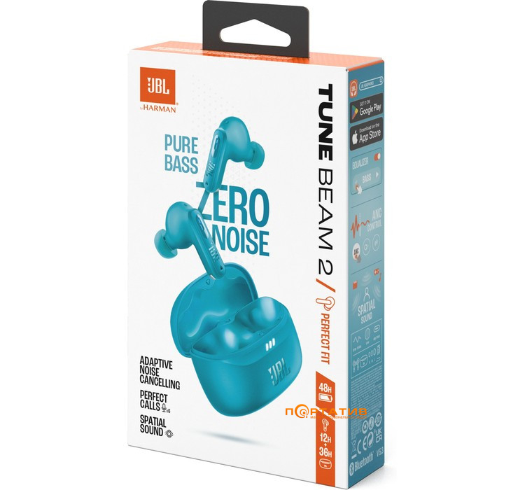 Наушники JBL Tune Beam 2 Blue (JBLTBEAM2TQE)