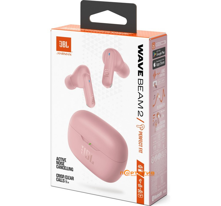 Наушники JBL Wave Beam 2 Pink (JBLWBEAM2PIK)