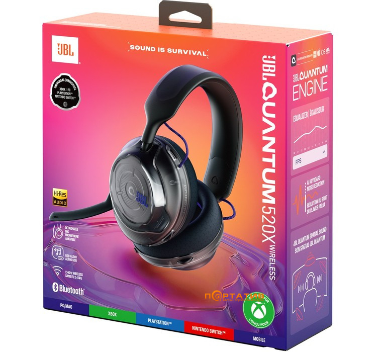 Игровая гарнитура JBL Quantum 520X Black (JBLQTUM520XBLK)