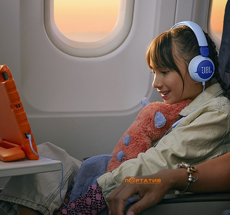 Детские наушники JBL JR320 Blue (JBLJR320BLU)
