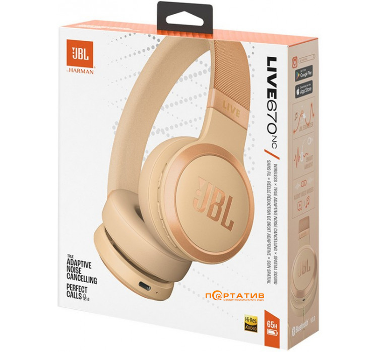 Наушники JBL Live 670NC Sand (JBLLIVE670NCSAN)