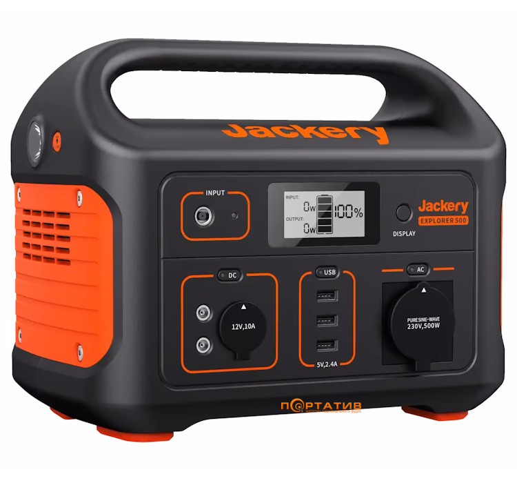 Зарядна станція Jackery Explorer 500EU 518Wh 143889mAh 500W (PB930975)