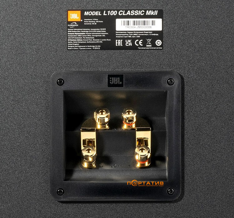 JBL L100 Classic Mk II Black (JBLL100MK2BLK) 1шт