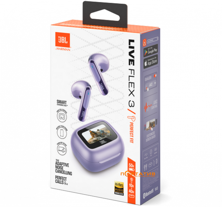 Наушники JBL Live Flex 3 Purple (JBLLIVEFLEX3PUR)