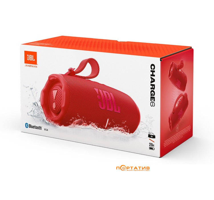 Акустика JBL Charge 6 Red (JBLCHARGE6RED)