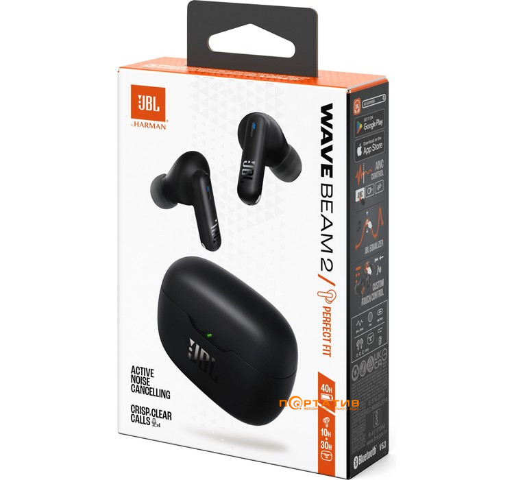Наушники JBL Wave Beam 2 Black (JBLWBEAM2BLK)