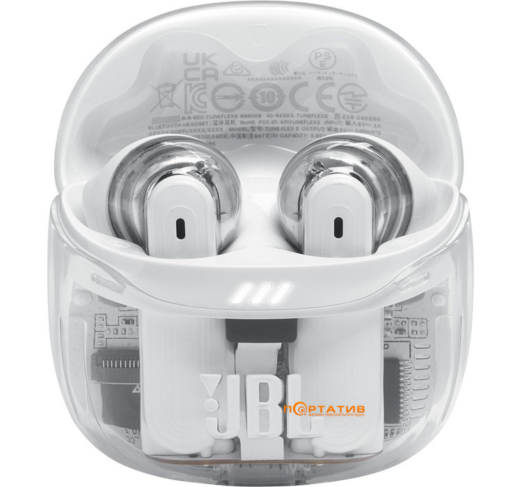 Наушники JBL Tune Flex 2 Ghost White (JBLTFLEX2GWHT)