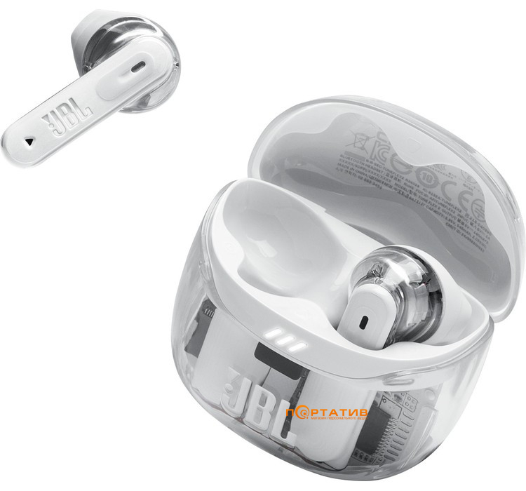Наушники JBL Tune Flex 2 Ghost White (JBLTFLEX2GWHT)